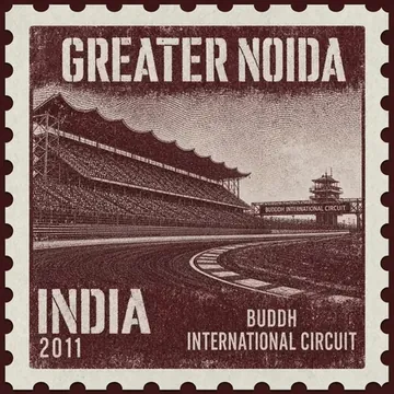 Alliance Developers works in Greater Noida — vintage postage-stamp illustration